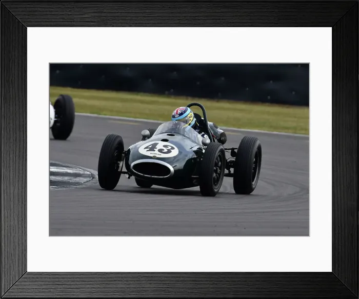 Framed Print : CJ12 0163 Eddie Williams, Cooper T43 Framed Print : CJ12 0163 Eddie Williams, Cooper T43