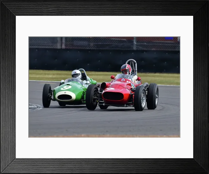 Framed Print : CJ12 0196 Tony Wood, Maserati TecMec, Mark Daniell, Cooper T45 Framed Print : CJ12 0196 Tony Wood, Maserati TecMec, Mark Daniell, Cooper T45