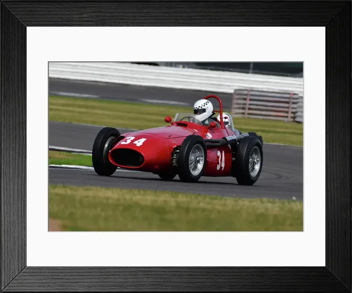 Framed Print : CJ12 0241 John Spiers, Maserati 250F 2516