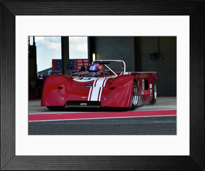 Framed Print : CM33 7615 Tom Bradshaw, Chevron B19