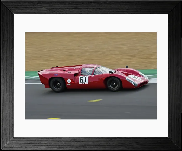 Framed Print : CM33 7716 Chris Fox, Nick Pink, Lola T70 MK3B Framed Print : CM33 7716 Chris Fox, Nick Pink, Lola T70 MK3B