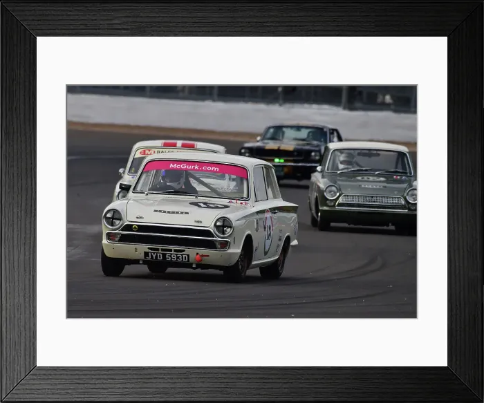 Framed Print : CJ12 0656 John McGurk, Ford Lotus Cortina Framed Print : CJ12 0656 John McGurk, Ford Lotus Cortina