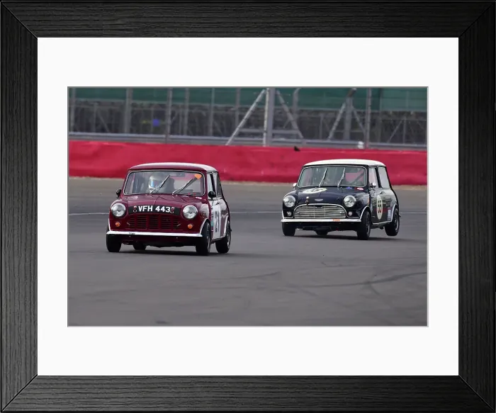 Framed Print : CJ12 0678 Aaron Smith, Austin Mini Cooper S, Jeff Smith, Austin Mini Cooper S