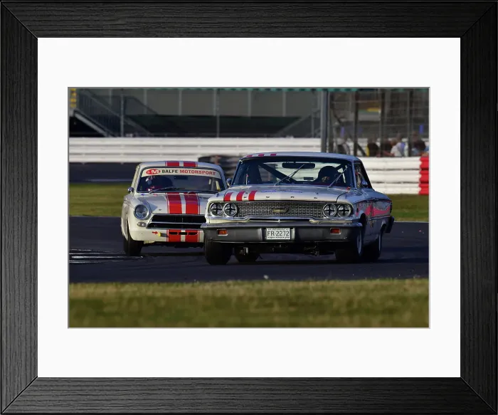 Framed Print : CJ12 0717 Fred Shepherd, Bill Shepherd, Ford Galaxie, Shaun Balfe, Ford Lotus Cortina