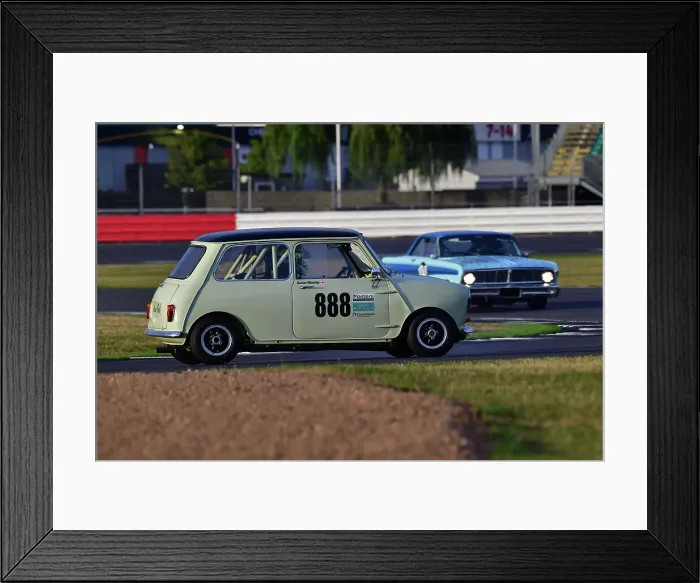 Framed Print : CJ12 0736 Daniel Wheeler, Austin Mini Cooper S