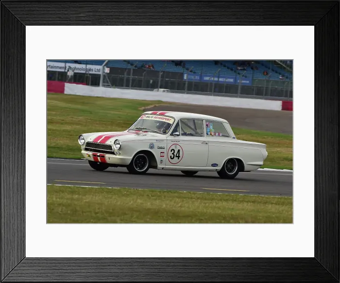 Framed Print : CM33 8306 Shaun Balfe, Ford Lotus Cortina Framed Print : CM33 8306 Shaun Balfe, Ford Lotus Cortina