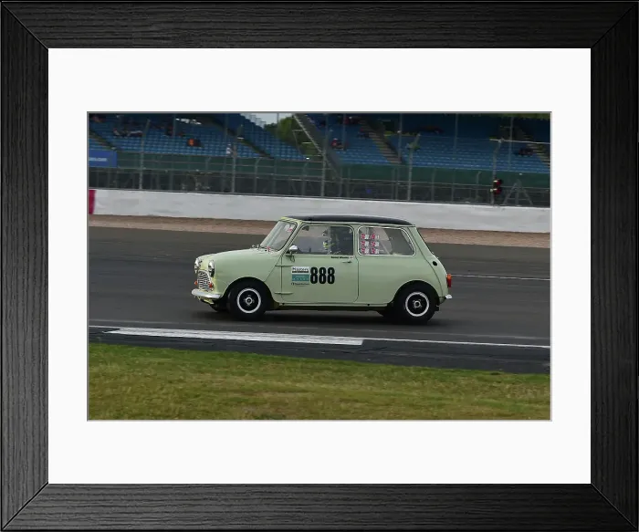 Framed Print : CM33 8519 Daniel Wheeler, Austin Mini Cooper S