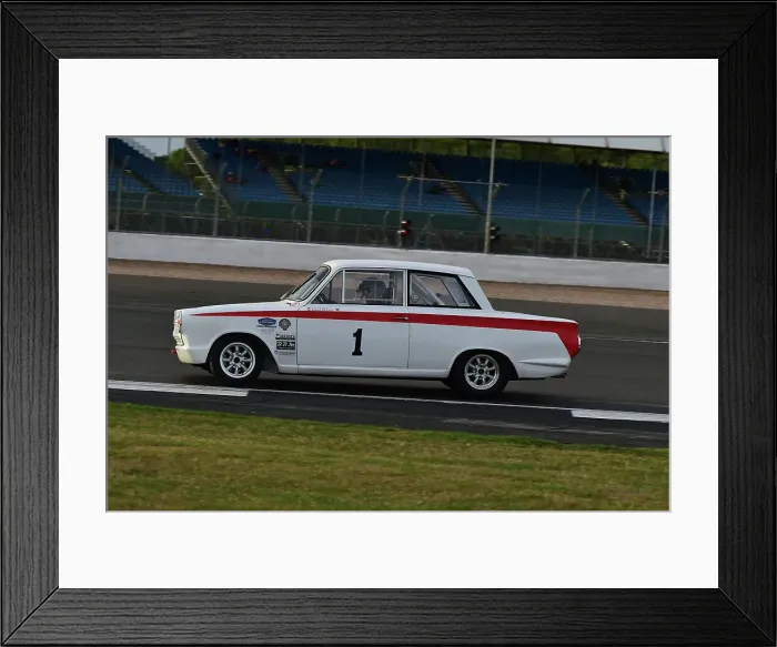 Framed Print : CM33 8569 Richard Dutton, Neil Brown, Ford Lotus Cortina