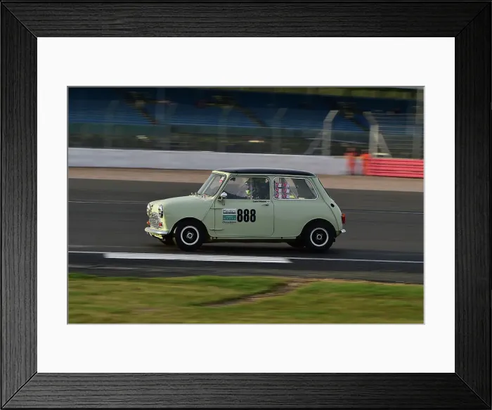Framed Print : CM33 8619 Daniel Wheeler, Austin Mini Cooper S