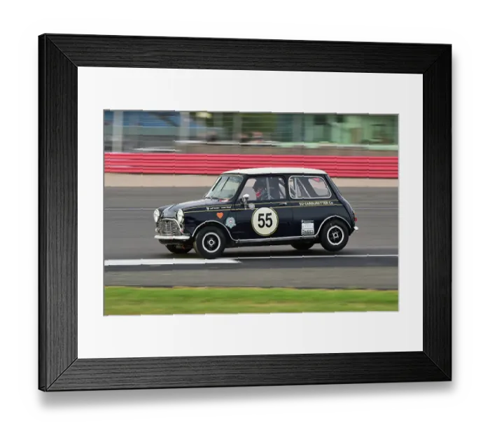 Framed Print : CM33 8684 Jeff Smith, Austin Mini Cooper S Framed Print : CM33 8684 Jeff Smith, Austin Mini Cooper S