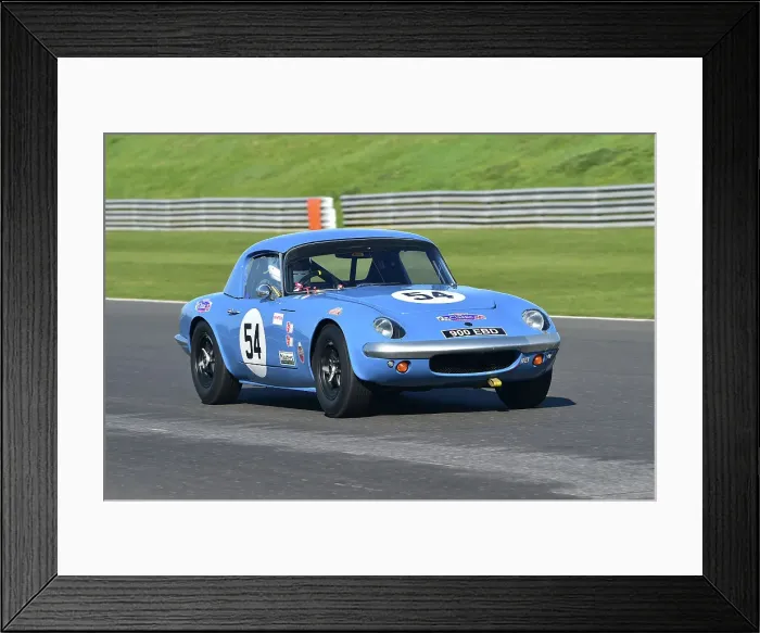 Framed Print : CM32 5431 Graham Ridgway, Jennifer Ridgway, Lotus Elan GTS