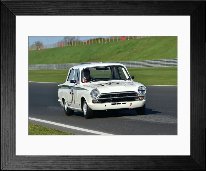 Framed Print : CM32 5432 Allan Ross-Jones, Ford Lotus Cortina