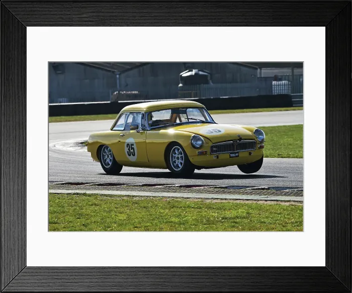 Framed Print : CM32 5455 Tim Greenhill, MG B Roadster