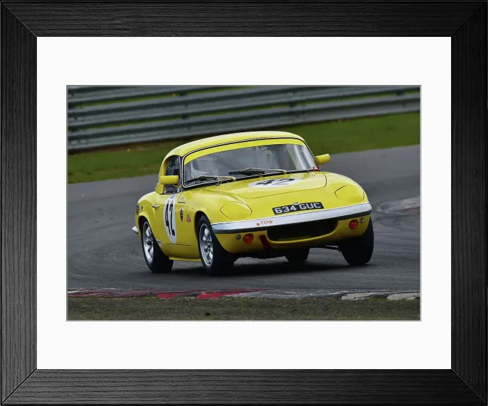 Framed Print : CM32 5822 Nigel Adams, Lyndon Griffin, Lotus Elan S1