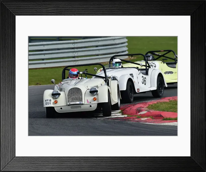 Framed Print : CM32 5986 Oliver Pratt, Morgan Plus 4 Clubsport, Tom Richards, Morgan Plus 4 Clubsport