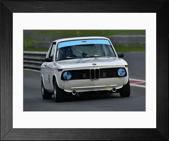 Framed Print : CM32 6144 Charles Tippet, Claire Norman, BMW 2002ti