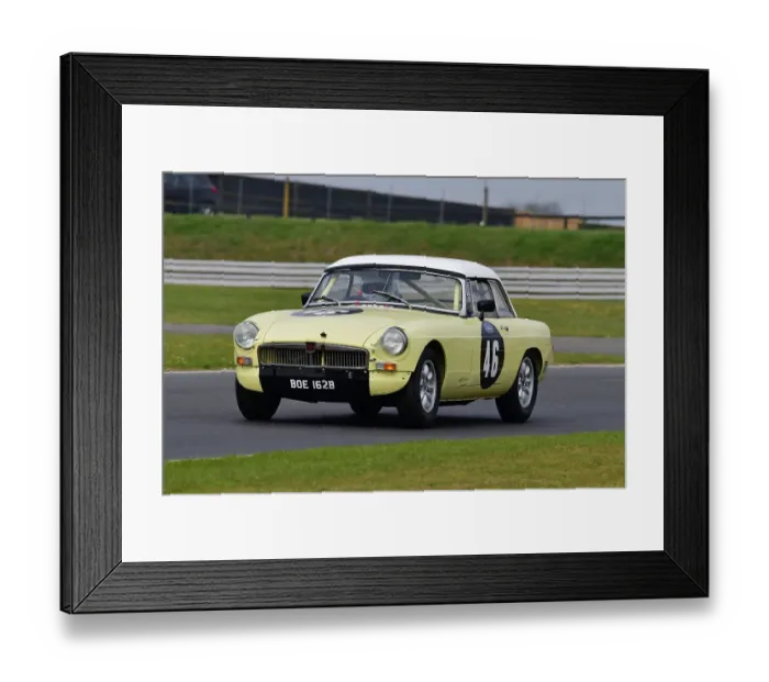 Framed Print : CJ10 8310 Freddie Wiltshire, George Wiltshire, MG B Framed Print : CJ10 8310 Freddie Wiltshire, George Wiltshire, MG B