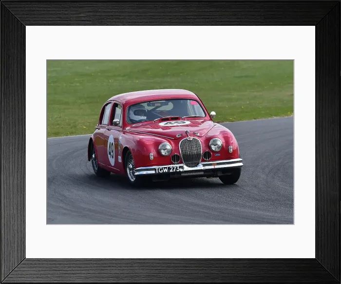 Framed Print : CM33 0409 Benjit Dhesi, Jaguar Mk1