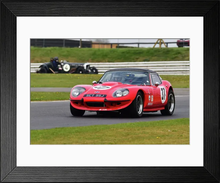 Framed Print : CJ10 8323 Nic Strong, Marcos 3000 GT Framed Print : CJ10 8323 Nic Strong, Marcos 3000 GT
