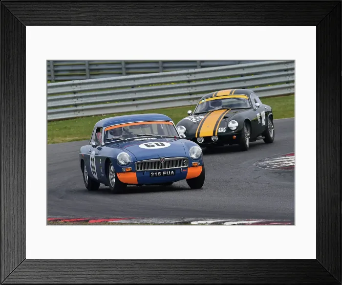Framed Print : CM33 0716 Chris Thompson, MG B, Robert Ingram, Lotus Elite S2 Framed Print : CM33 0716 Chris Thompson, MG B, Robert Ingram, Lotus Elite S2