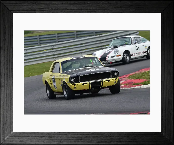 Framed Print : CM33 0718 Adam Simmonds, Ford Mustang, Andrew Walton, Porsche 911 Framed Print : CM33 0718 Adam Simmonds, Ford Mustang, Andrew Walton, Porsche 911