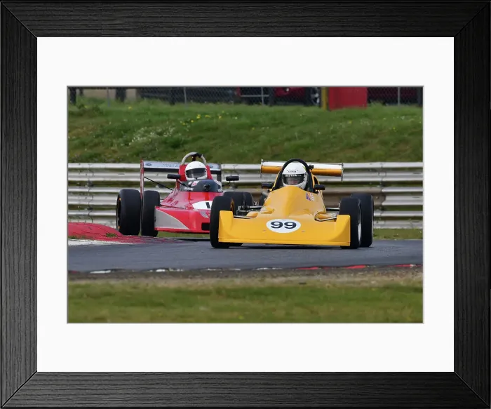 Framed Print : CJ10 8436 Geoff O'nion, Reynard SF77, John Moore, Delta T80 Framed Print : CJ10 8436 Geoff O'nion, Reynard SF77, John Moore, Delta T80