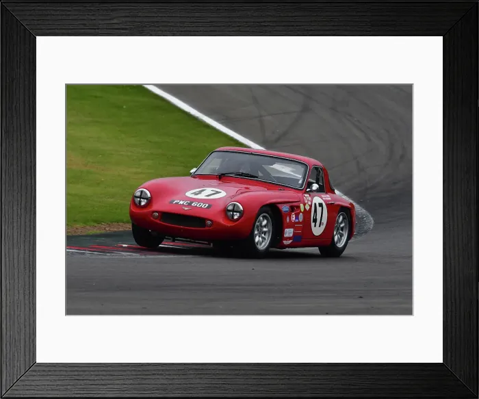 Framed Print : CJ10 9263 Malcolm Paul, Rick Bourne, TVR Grantura Mk3