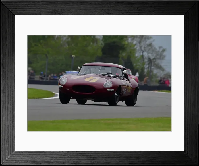 Framed Print : CJ10 9332 Rupert Clevely, Jack Tetley, Nick Maton, Jaguar E-Type