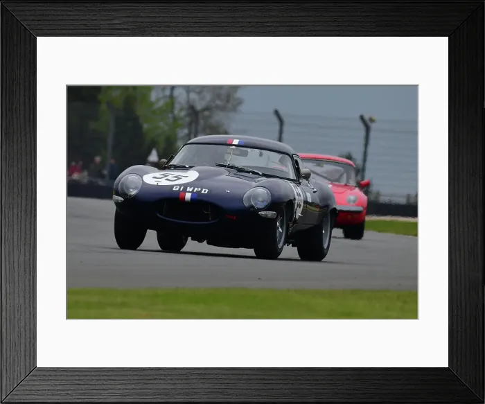 Framed Print : CJ10 9349 Martin Melling, Mark Burton, Jason Minshaw, Jaguar E-Type Low Drag