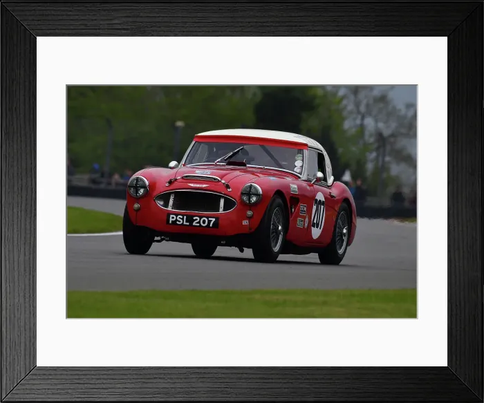 Framed Print : CJ10 9360 Crispin Harris, James Wilmoth, Austin Healey 3000