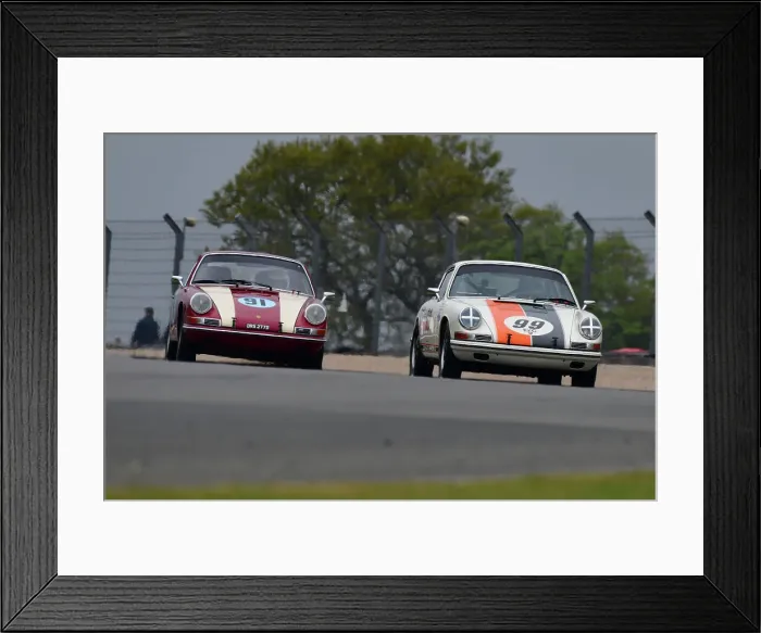 Framed Print : CJ10 9471 James Thorpe, Sean McInerney, Phil Quaife, Porsche 911, David Clark, Ben Cussons, Porsche 911