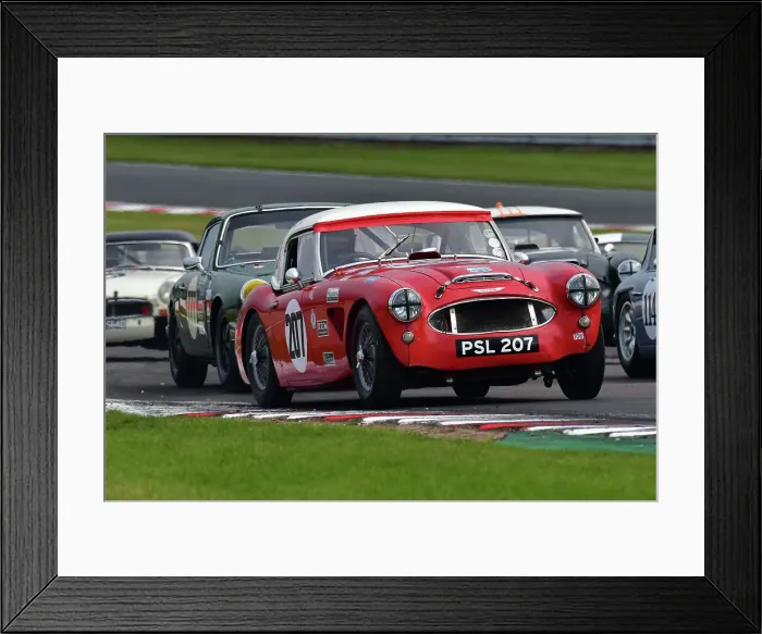 Framed Print : CJ10 9771 Crispin Harris, James Wilmoth, Austin Healey 3000