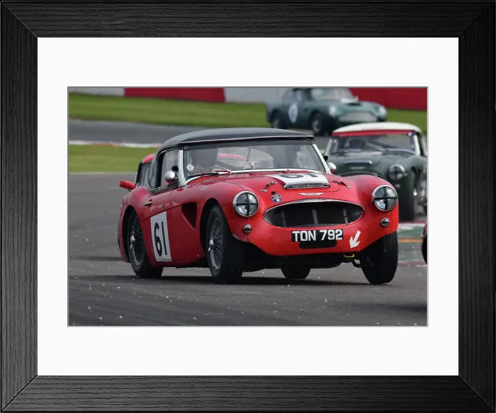 Framed Print : CJ10 9832 Jeremy Welch, Doug Muirhead, Austin Healey 3000
