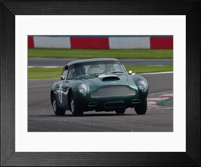 Framed Print : CJ10 9837 Nikolaus Ditting, Ollie Hancock, Aston Martin DB4 GT