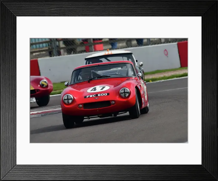 Framed Print : CJ10 9902 Malcolm Paul, Rick Bourne, TVR Grantura Mk3 Framed Print : CJ10 9902 Malcolm Paul, Rick Bourne, TVR Grantura Mk3
