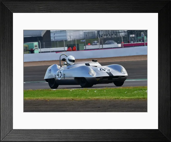 Framed Print : CJ11 0157 Rod Begbie, Elva Climax Mk4 Framed Print : CJ11 0157 Rod Begbie, Elva Climax Mk4