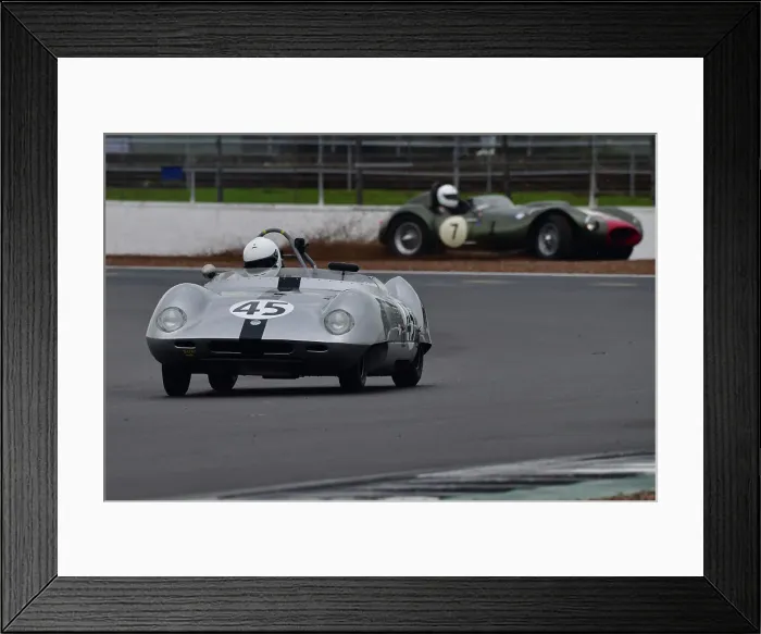 Framed Print : CJ11 0727 Rod Begbie, Elva Climax Mk4 Framed Print : CJ11 0727 Rod Begbie, Elva Climax Mk4