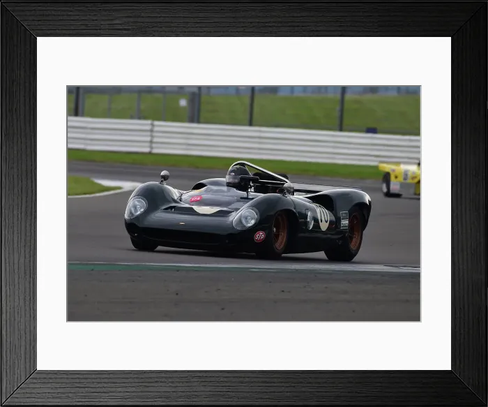 Framed Print : CJ11 0345 Steve Seaman, Lola T70 Mk2 Spyder