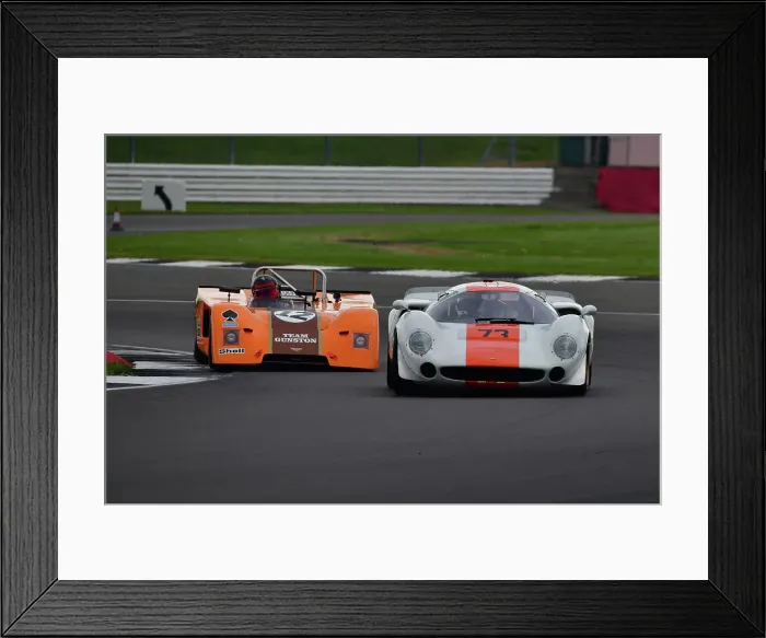 Framed Print : CJ11 0406 Nick Sleep, Lola T70 MK3, Jamie Thwaites, Chevron B19 Framed Print : CJ11 0406 Nick Sleep, Lola T70 MK3, Jamie Thwaites, Chevron B19