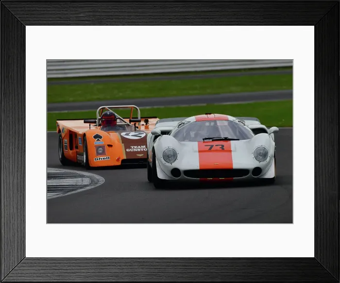 Framed Print : CJ11 0446 Nick Sleep, Lola T70 MK3, Jamie Thwaites, Chevron B19 Framed Print : CJ11 0446 Nick Sleep, Lola T70 MK3, Jamie Thwaites, Chevron B19