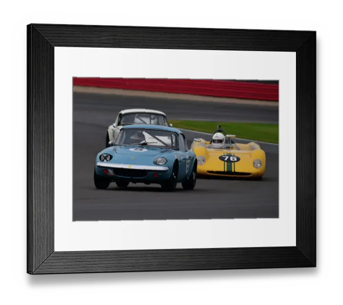 Framed Print : CJ11 1199 Mark Goodyear, Clive Buffey, Lotus Elan 26R, Geoff Underwood, Brabham BT5 Framed Print : CJ11 1199 Mark Goodyear, Clive Buffey, Lotus Elan 26R, Geoff Underwood, Brabham BT5