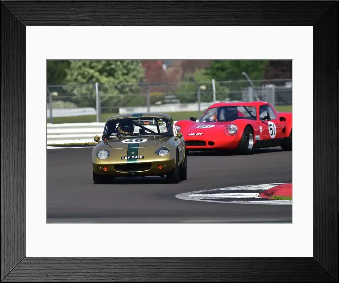 Framed Print : CM33 2525 John Davison, Lotus Elan 26R