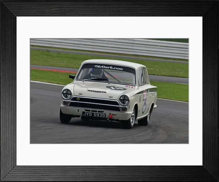 Framed Print : CJ11 0178 John McGurk, Ford Lotus Cortina Framed Print : CJ11 0178 John McGurk, Ford Lotus Cortina