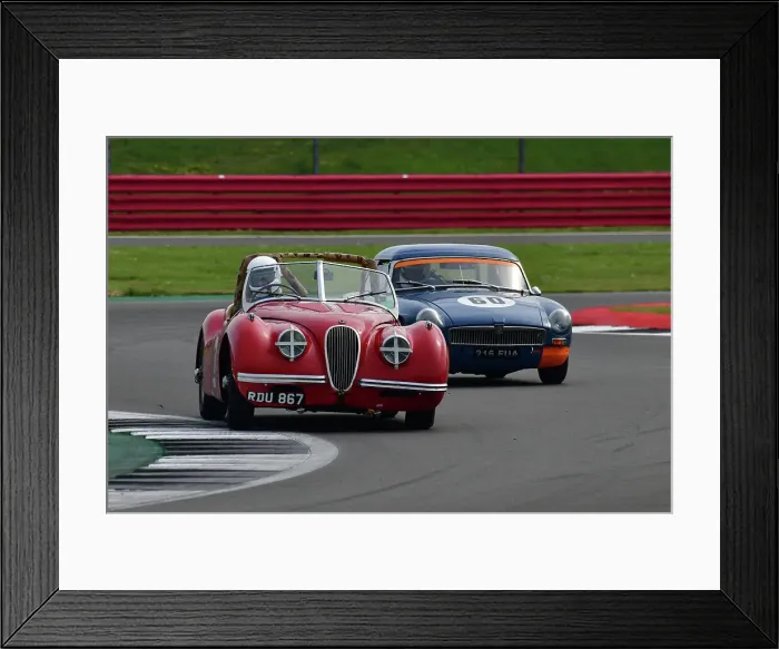 Framed Print : CJ11 0191 Geoff Ottley, Jaguar XK120, Chris Thompson, MG B Framed Print : CJ11 0191 Geoff Ottley, Jaguar XK120, Chris Thompson, MG B