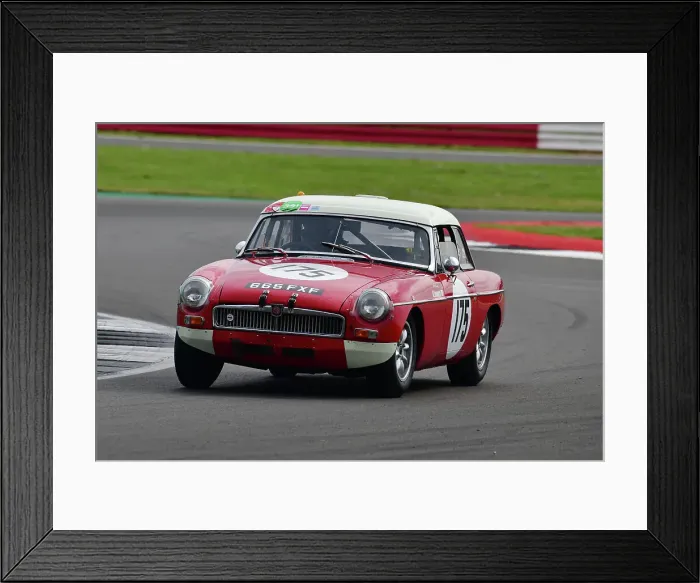 Framed Print : CJ11 0210 Noel Leonard, MG B Framed Print : CJ11 0210 Noel Leonard, MG B
