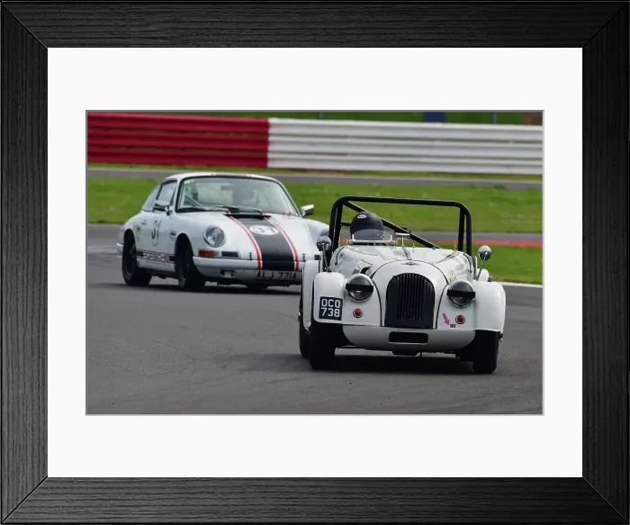 Framed Print : CJ11 0213 Alan House, Morgan Plus 4, Andrew Walton, Porsche 911 Framed Print : CJ11 0213 Alan House, Morgan Plus 4, Andrew Walton, Porsche 911