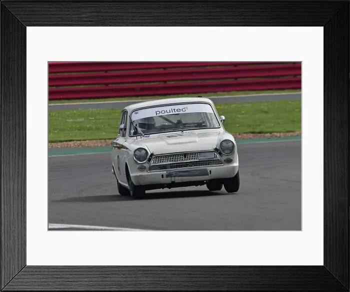 Framed Print : CJ11 0278 Nigel Cox, Ford Lotus Cortina Framed Print : CJ11 0278 Nigel Cox, Ford Lotus Cortina