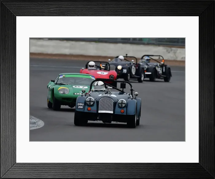 Framed Print : CJ11 0953 Simon King, Morgan Plus 8, Andrew Smith, Marcos 1800GT