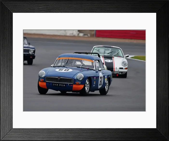 Framed Print : CJ11 0967 Chris Thompson, MG B Framed Print : CJ11 0967 Chris Thompson, MG B