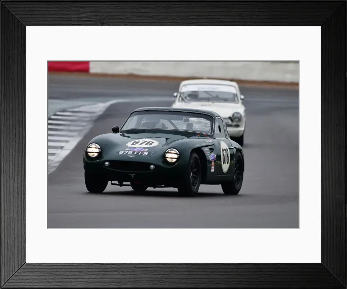 Framed Print : CJ11 1055 Martin Stowe, TVR Grantura Mk3 Framed Print : CJ11 1055 Martin Stowe, TVR Grantura Mk3
